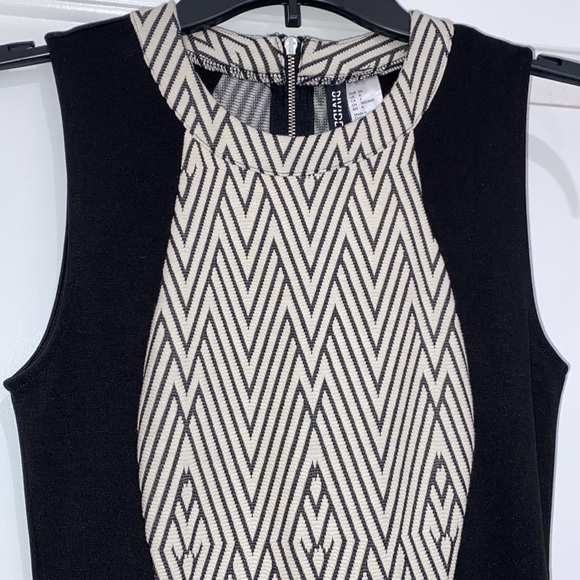 H&M Black & Cream Dress - Size 6 🖤 - Picture 2 of 4
